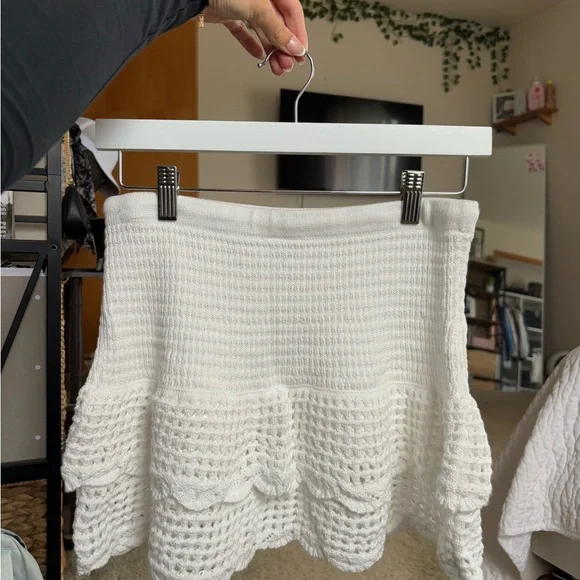 Wild Fable White Textured Mini Skirt - Picture 3 of 4